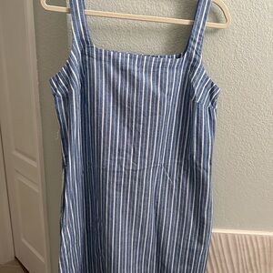 a new day Blue and White Striped Dress